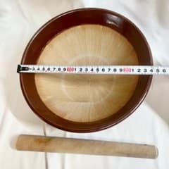 レトロすり鉢8号、椿のすりこぎ10号セットのサムネイル