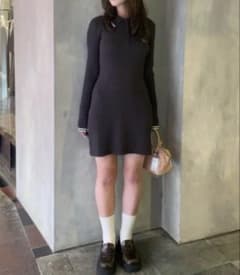 moussy / LOGO CABLE KNIT ミニドレスのサムネイル