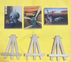 教育番組 タマ ミニキャンバスアート 3種セット 木製イーゼル付き