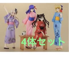 Fate 浴衣　セイバー　イリヤ　遠坂凛　間桐桜　フィギュア　フリーイング Fate 浴衣 セイバー イリヤ 遠坂凛 間桐桜 フィギュア フリーイング