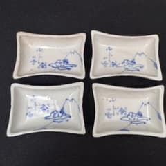 レトロ 醤油皿・薬味皿（天塩皿） 四客 レトロ 醤油皿・薬味皿（天塩皿） 四客 - メルカリ