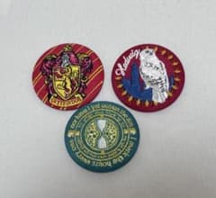 ハリーポッター 刺繍缶バッジ 3種セット グリフィンドール ヘドウィグのサムネイル