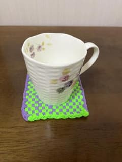 ハンドメイド 手編み コースターのサムネイル