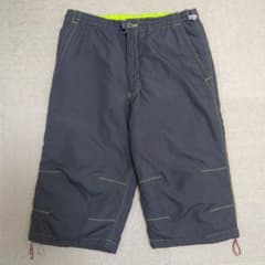 Never Seen Thing　中綿入りナイロン ハーフパンツ　メンズ L