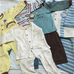 冬服 パジャマ 75.80 上下５セット☆ワッフル生地 モコモコ まとめ セットのサムネイル