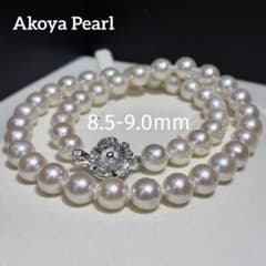 【テリ強/糸替え済】約5.5-6.0mm あこや真珠 パールネックレス 37cm 超大珠✨テリ最強】あこや真珠 糸替え済 9.0mm パールネックレス