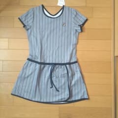 FILA ストライプ柄 テニスウェア Mサイズ 値下げ❗ 週末お値下げ FILA テニスウェア ワンピース ストライプ Mサイズ