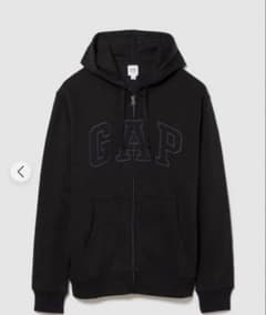 み*み様 GAP ロゴジップパーカーsサイズ　ブラック　早い者勝ち❗️のサムネイル