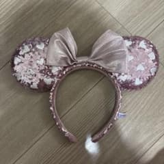 ミニー耳カチューシャ リボン付き ピンクのサムネイル
