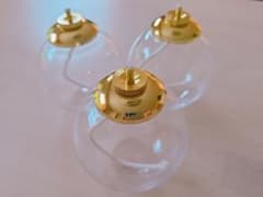 3個 カメヤマ ランプ オイルランプ用 ガラスグローブ ハーバリウム
