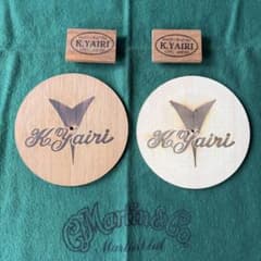 K.YAIRI 木製コースター&磁石プレート 2枚セットのサムネイル