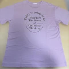 GU ロゴプリント 半袖Tシャツ ピンクのサムネイル