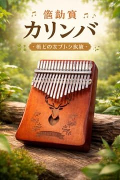 癒しの音色 カリンバ 17キー 木製のサムネイル