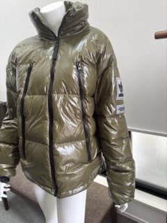 中古adidasアディダスメンズダウンジャケットグリーンLサイズ 