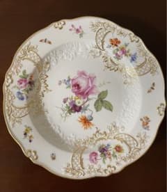 極美品✨アンティークマイセン　ノイマルセイユ　ピンクローズプレート m78435111605_1.jpg?1726910098