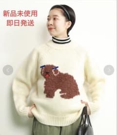 CHILD WOMAN DOGインターシャ クルーネックプルオーバー - メルカリ