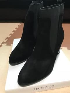 サイドゴアブーツ スエード ブラックのサムネイル
