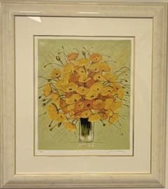 赤いコクリコ』、ミッシェル・アンリ (Michel Henry) 、リトグラフ