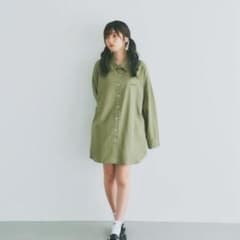 Bokaniiロゴビックシルエットシャツ