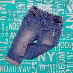 ♡専用♡プティマイン ボーイフレンド ジーンズ 90のサムネイル