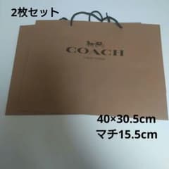 2장 세트 COACH 종이 봉투 쇼퍼 큰 사이즈