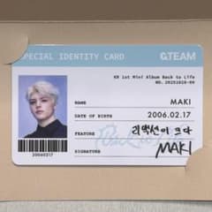 &TEAM BtL 韓国 ポップアップ POPUP IDカード MAKI マキ - メルカリ