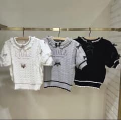 LIZLISA メッセージケーブルニットトップスのサムネイル