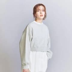 ビューティ＆ユース コットン裏毛 ショートワイド スウェットのサムネイル