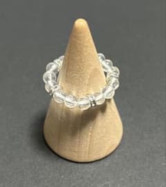 水晶　天然石ビーズリング　147のサムネイル