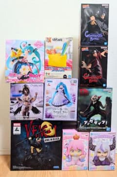 【初音ミク/ホロライブ/NARUTO/ヴェノム他】プライズ10体セットまとめ売り