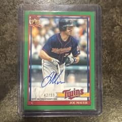 Joe Mauer 直筆サインカード 42/99 Toppsのサムネイル
