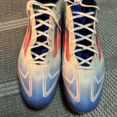 adidas F50 サッカーシューズ ホワイト/ブルー/レッド - メルカリ