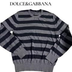 DOLCE&GABBANA ストライプセーター カシミヤ100%サイズ52 - メルカリ