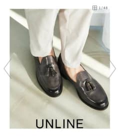 UNLINE ダークグレー タッセルローファーのサムネイル