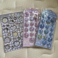 新品キャラクターシールセット 3種 サンリオキャンディシール カプセルシールのサムネイル
