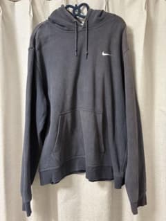 希少 00s NIKE スウェットパーカー 前V 鬼フェードのサムネイル