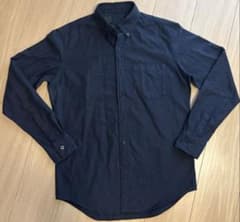 N.HOOLYWOOD ボタンダウン 長袖シャツ ネイビー　ロゴ刺繍のサムネイル