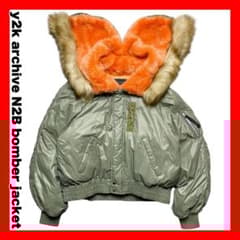 ジャケット・アウター archive knit blouson bomber jacket y2k y2k archive N2B bomber jacket 短丈 平成ギャル - メルカリ