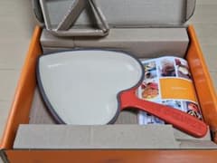 新品 LE CREUSET ルクルーゼ ハート型 スキレット レッド ダムール