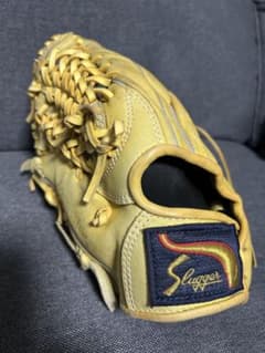 久保田スラッガー 少年用 左 軟式グローブ イエロー KSG-J4 中古 左投げ 久保田スラッガー 少年用 左 軟式グローブ イエロー KSG-J4 中古 左