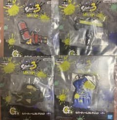 Ichiban Kuji Splatoon 3 Prize G Rubber Charm Collection (Set of 4)