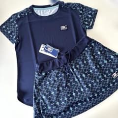 新品 St.Christopher テニスゲームシャツ/スコートセット NV M - メルカリ