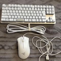 RAZER ホワイト メカニカルキーボードとマウスセット - メルカリ