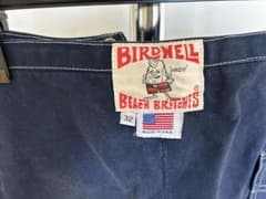 激レア】バードウェル コットン ビーチパンツ USA製 紺 32 白ステッチのサムネイル