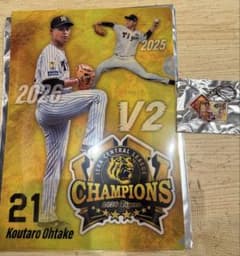 大竹耕太郎投手2026優勝記念クリアファイル＋お弁当キーホルダー 2点セットのサムネイル