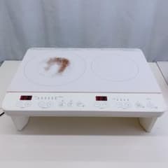 アイリスオーヤマ 2口IHコンロ AT-IH21-W ホワイト 2020年製 - メルカリ