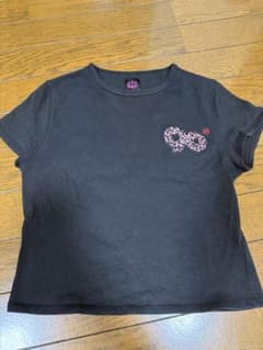 9090 Tシャツ ブラック ピンク レオパードのサムネイル