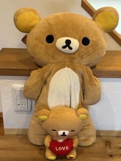 12/15까지 가격 인하! 리락쿠마 큰 봉제 인형과 작은 인형 세트