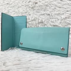 美品✨Tiffany & Co 長財布 カードケース付 シルバー金具 ブルー 美品✨Tiffany & Co 長財布 カードケース付 シルバー金具 ブルー