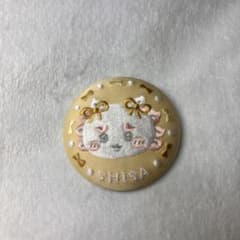 ちいかわ　刺繍缶バッチ　シーサーのサムネイル